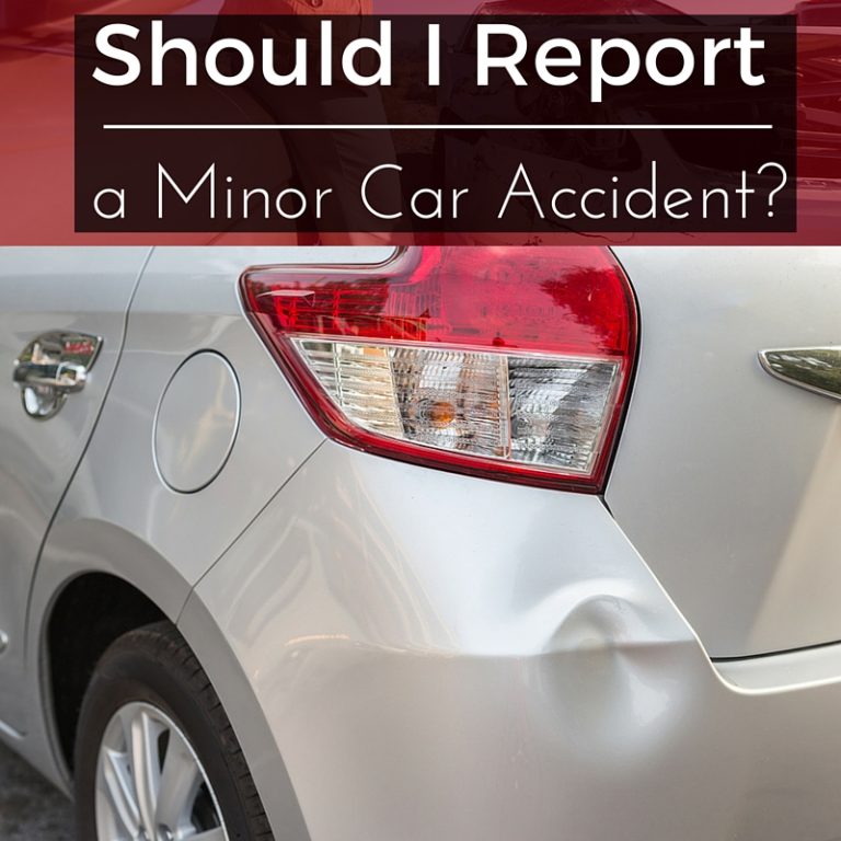 Do You Have To Report A Minor Car Accident?