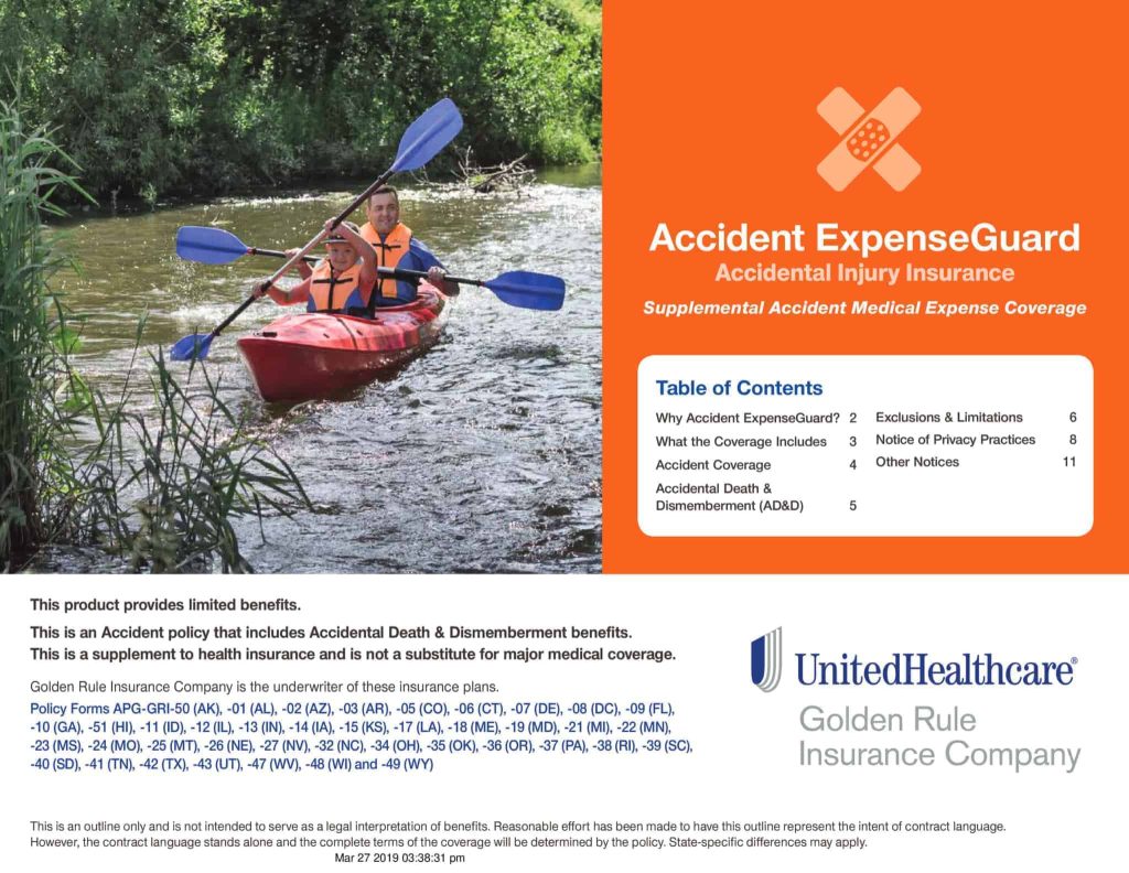 United Healthcare Accidental Injury Insurance scaled 1