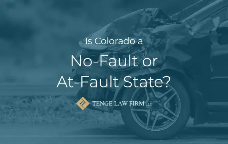 Is Colorado A No Fault State For Car Accidents?