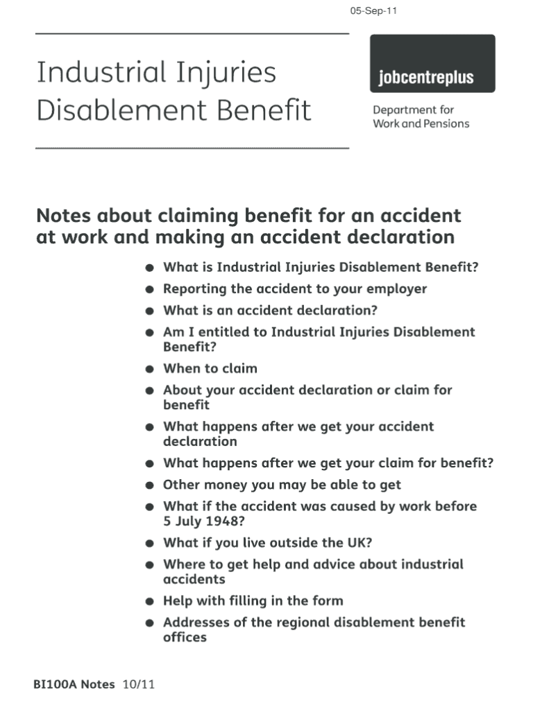 Can I Claim Industrial Injury Benefit?