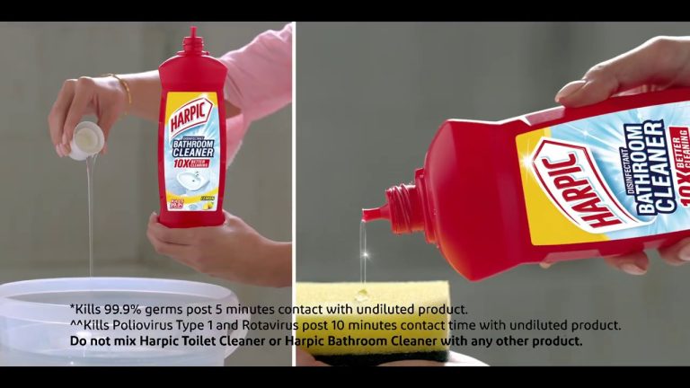 How To Use Harpic Bathroom Cleaner?