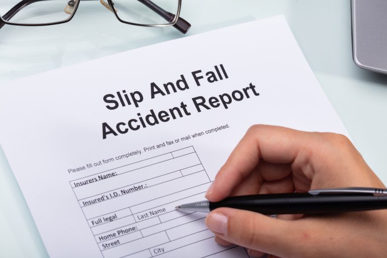 What To Sat In Police Report About Slip And Fall?