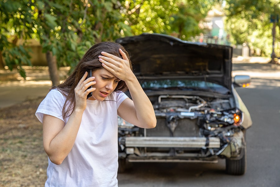 sue for emotional distress after a car accident