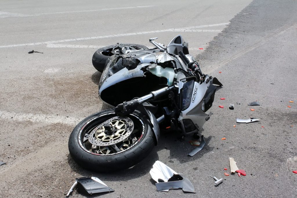 what percentage of motorcycle riders get into accidents scaled 1